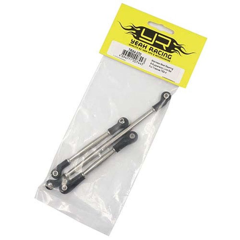 TRX4-070 - Stainless Steel Steering & Suspension Link Set For Tr