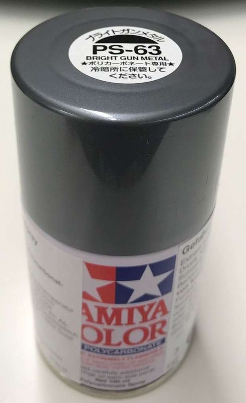 PS-63 Tamiya Polycarb Bright Gun Metal 100ml