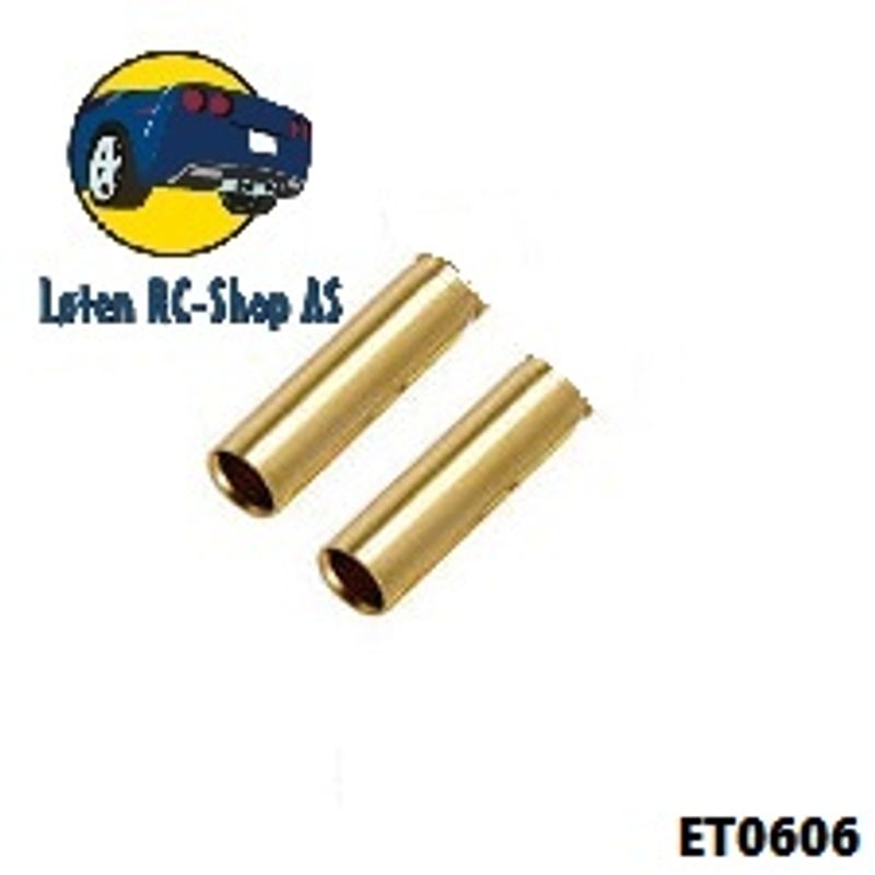 ET0606 - 4.0mm Female Gold Bullet Connector (10) 