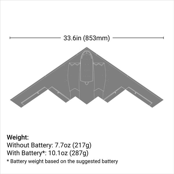 Micro B-2 Spirit of America Twin 30mm EDF BNF