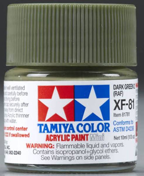 Tamiya Acrylic Mini XF-81 Dark Green 2 RAF 10ml