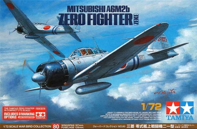 Tamiya 25170 - 1/72 Mitsubishi A6M2b Zero Fighter (Zeke)