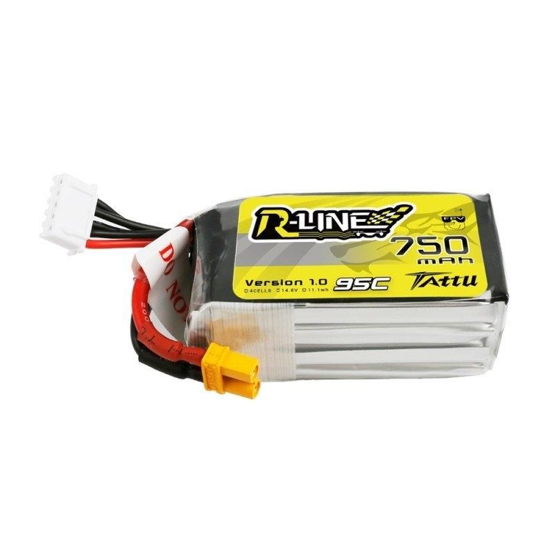 4s 750mAh - 95C - Gens Ace Tattu R-Line XT30
