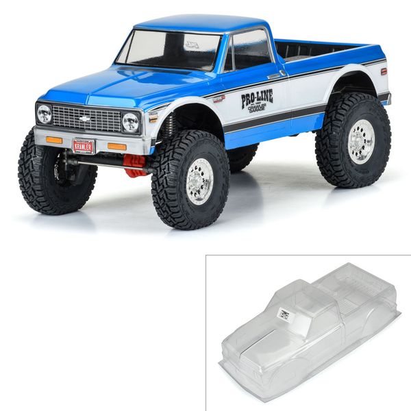 PRO360400 - 1/10 1972 Chevy K-10 Clear Body 12.3" Wheelbase Crawlers