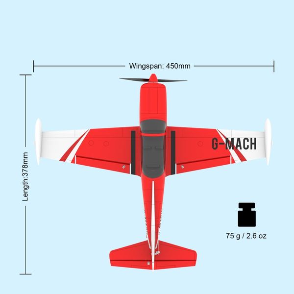 Top RC Hobby Mini SF260&nbsp;450mm Gyro 4 kanaler RTF