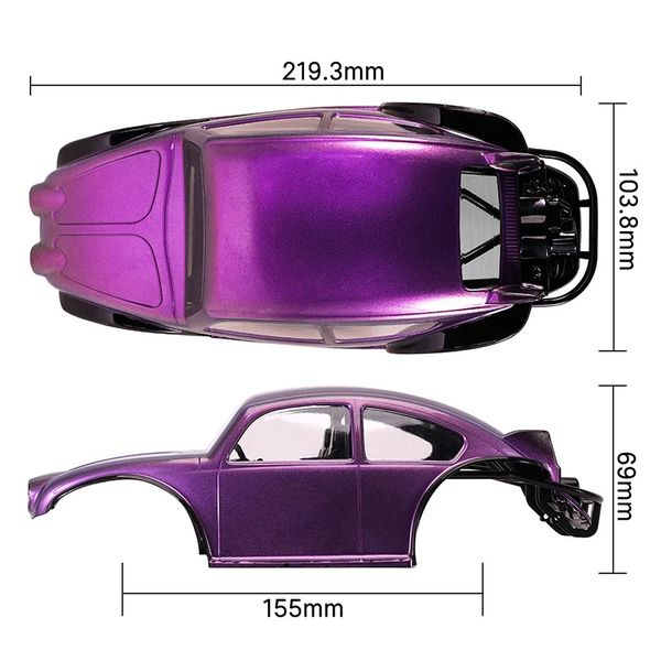 INJORA BUG18-18 Lexan Body for 1/18  INJORA TRX4M Universal Chassis