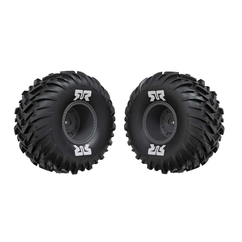 ARRMA dBoots Cut Chevron MT Tire Set Glued (2)