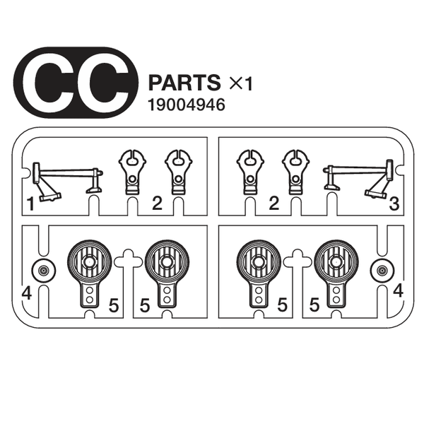 Tamiya 19004946 - CC-Parts Ekstralys-Horn Chrome FH16