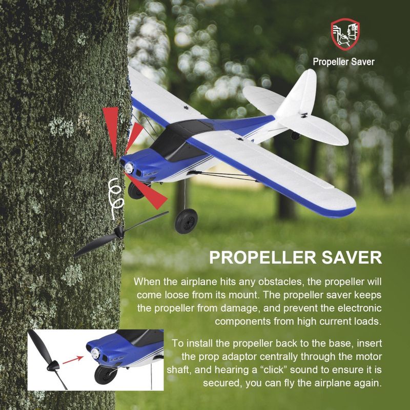 Top RC Hobby XCub 450mm Gyro 4 kanaler RTF