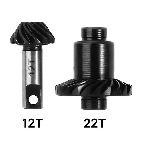 INJORA Overdrive 9% 22/12T Alloy Steel Helical Gears for 1/18 TRX4M