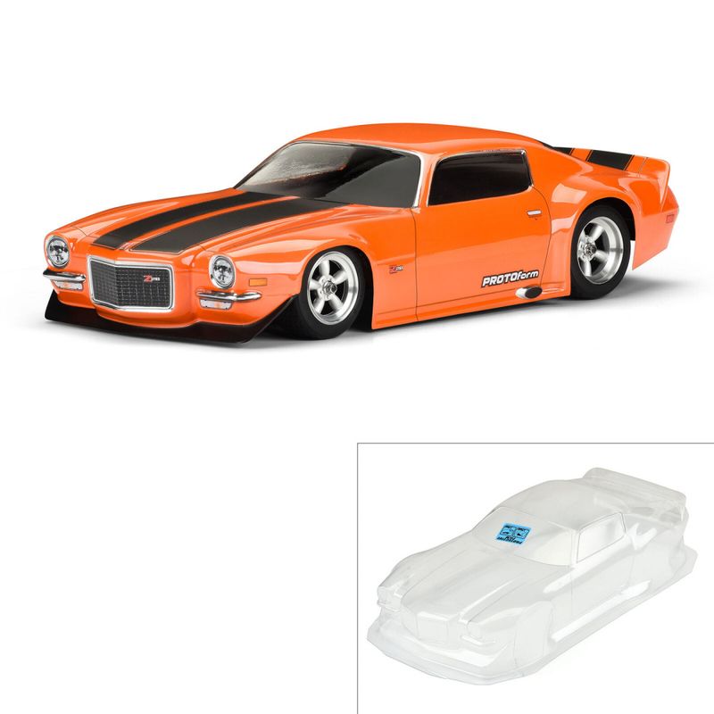 PRM155240 - 1/10 1971 Chevrolet Camaro Z28 Clear Body: Vintage T