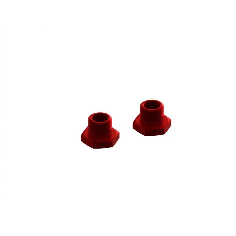 AR311035 - Wheel Hex Aluminum 17mm (14.6mm Thick) Red (2)