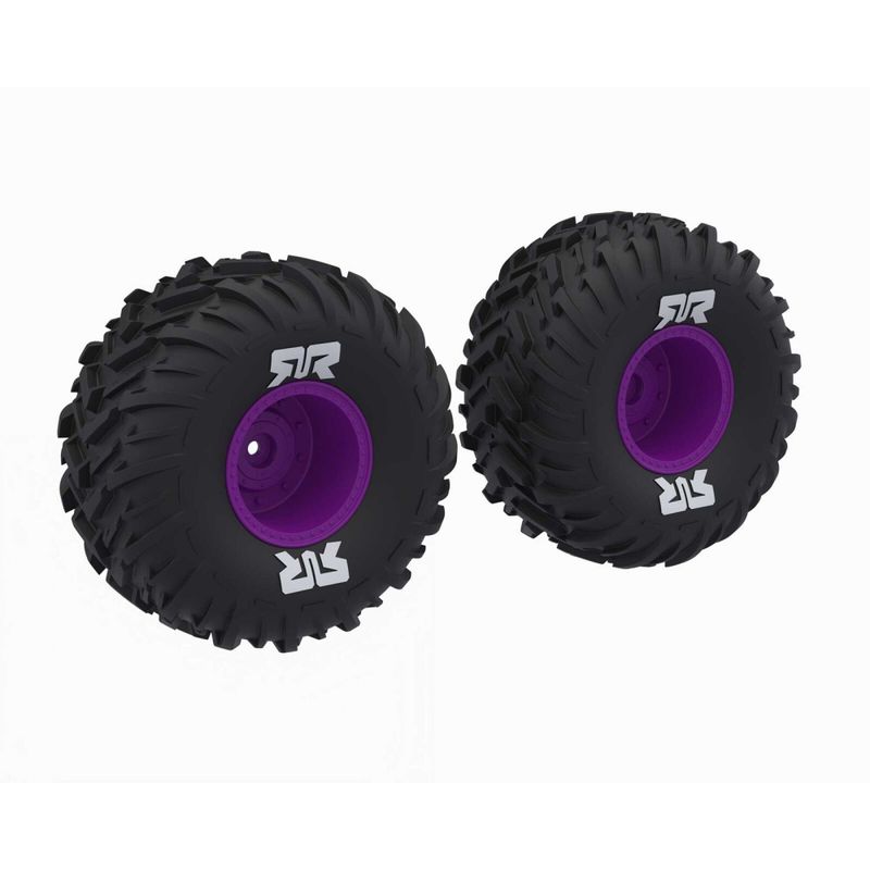 ARRMA dBoots Cut Chevron MT Tire Set Glued (2)