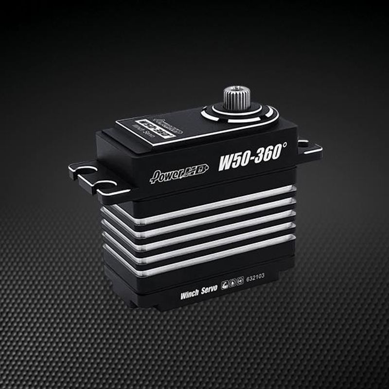 Power HD - W50-360 HV 50kg/0.9s Vinsjservo 25T Splines