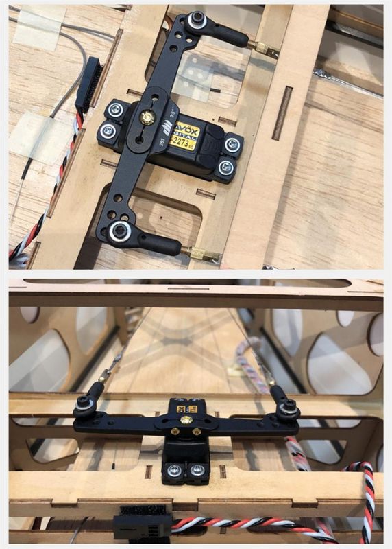 Dualsky Dobbel ServoHorn-Arm CNC 63.50mm 25T Splines (1)
