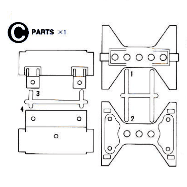 Tamiya 19005393 - C parts for 56301-56304-56308-56309-56314-56344