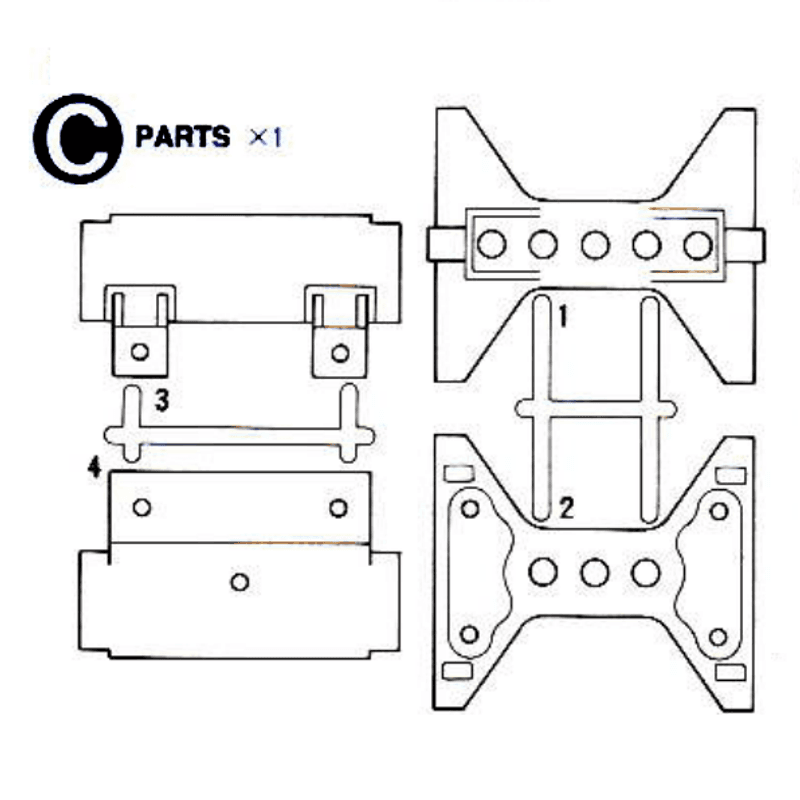 Tamiya 19005393 - C parts for 56301-56304-56308-56309-56314-56344