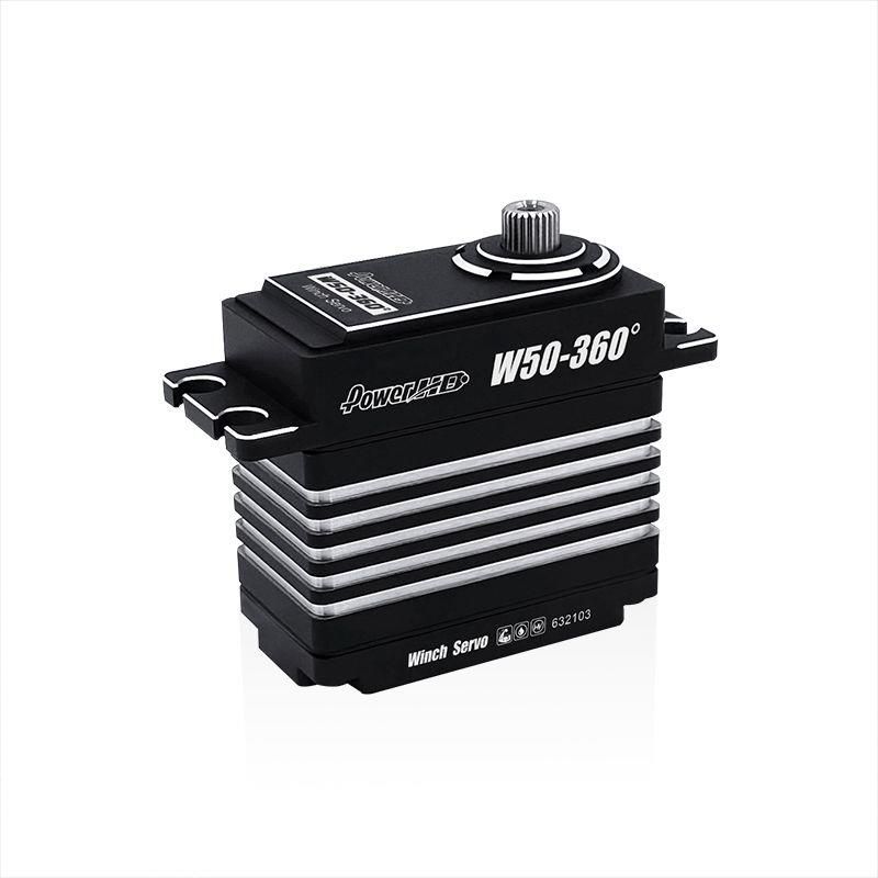 Power HD - W50-360 HV 50kg/0.9s Vinsjservo 25T Splines